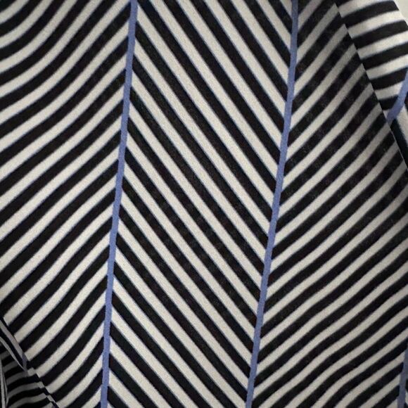 Talbots Chevron Print 2X Tie-Sleeve Blouse - Picture 8 of 9